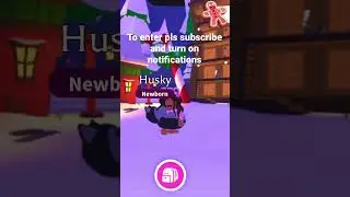 Give away time 12/19 #christmas #giveaway #adoptme #roblox #husky #pink