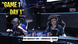 Queasy & Veno WON Game 1 in FNCS Global Championship | Day 1😳