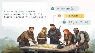 Python programming language. Arrays