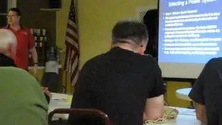 Lucien Miller presenting at Moreno Valley