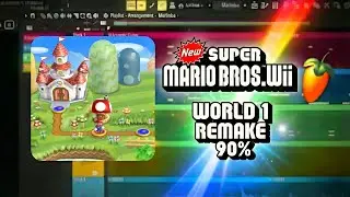 [ FLP ] New Super Mario Bros. Wii - World 1 Map REMAKE FL STUDIO