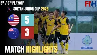 Malaysia Vs New Zealand Hockey Match Highlights | 5th&ndash;6th Position Playoff |Sultan of Johor Cup 2025