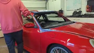 Checking the Carbon Fibre Roof alignment