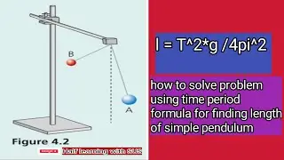 how to find length of the simple pendulum when oscillation period is given | Oscillations |