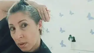 🥴Oque será que vai sair🤭cortando cabelo sozinha✂️