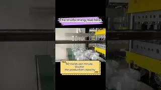 Fully automatic thermoforming machine with 50 molds per minute#plastic #thermoforming #machine