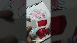 #Gojo#sukuna#jujustukaisen#shorts#sketchdiary#3dart#try if you you have 3d glass
