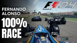 Fernando Alonso's Renault R24 F1 2004 Season MOD 100% Race at Spain GP (No Commentary)