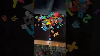 Magnet Letters and Numbers & Shapes Falling Toys