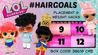 LOL Surprise HAIRGOALS Full Box Makeover Series 5 Unboxing Placement & Weight Hacks Skater Grrl