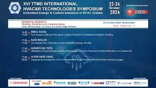XVI TTMD International HVAC&R Technologies Symposium Technical Session-5