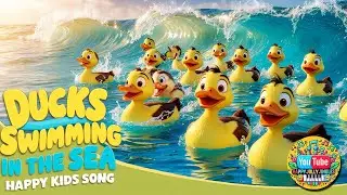 Ducks Swimming in the Sea | Fun and Educational Song for Kids | Happy Jolly Jingles
