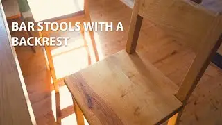 Building Bar stools / counter desk stools with a backrest