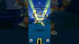 Caught a hundo 💯 Barbaracle in wild in Pok&eacute;mon GO #shorts #ytshorts #pokemongo