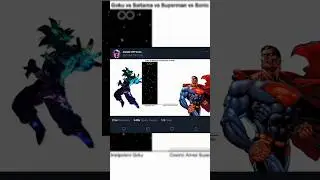 Goku vs Saitama vs Superman vs Sonic power levels#youtubeshorts