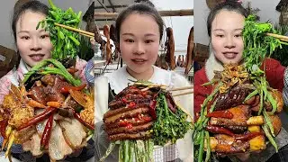 👩‍🍳🔥 Yummy Homemade Dishes – Hot and Ready! Enjoy Meat, Fish & Fresh Boiled Greens!🥩 🌶️