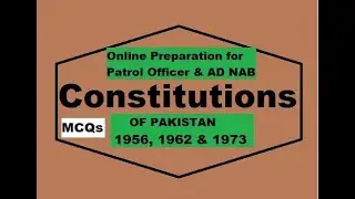 Constitution of Pakistan || Online test preparation || by Akhtar edupoint