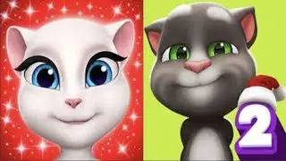 iGameBox😹ANGELA LEVEL 102 Vs.TOM 2 LEVEL 60, MY TALKING ANGELA &TOM 2⎮Gameplay For Kid#66