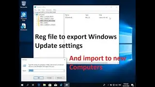 Use registry file to configure Windows Update settings - reg key