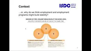M&E Thursday Talk -  Do Jobs Aid Peace: The Impact of Employment Programming on Peace