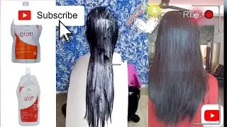 How to straight hair at home with Glatt hair straightener cream | must watch | SIBI THE TRAVELLER
