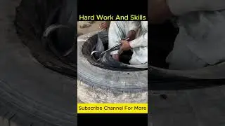 Amazing Tire Cutting Skills