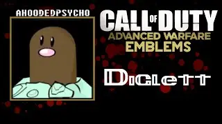 Diglett Pokemon No. 050 - COD Advanced Warfare Emblem Tutorial (CODAW)