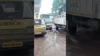 Subhash Nagar metro station  waterlogin alert #nagpurcity #short #mh31 #interactpraful