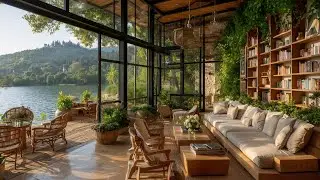 Quiet Morning Coffee Jazz Ambience by the Forest | Tranquil Jazz Music to Relax Your Mind & Heal