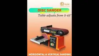VOLTZ MM491GL Disc Sander 370W 1.8-Amp 4 x 36 in. Belt and 6 in. with Cast Iron Base
