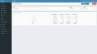 ERP Vat balance report