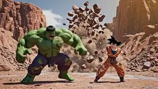 Who Wins? Goku vs Hulk Showdown #shorts #foryou #goku #hulk