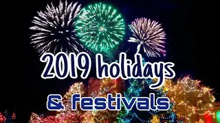 2019 holidays list / 2019 festival calendar/ 2019 festivals list/ 2019 public holidays
