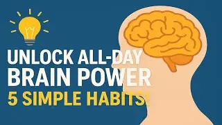 Unlock All-Day Brain Power: 5 Simple Habits! #BrainEnergy #FocusTips #Productivity #MentalClarity