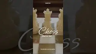 Luxury Marble Chess Sets | White & Green + Red & Coral #homedecor #chessset #trending #fyp #viral