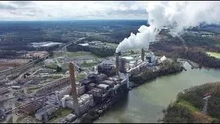 Aerial Views of Dominion Virginia Power/Chesterfield Power Station - Chester, Va.