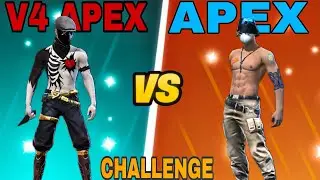 APEX VS V4 APEX KA CUSTOM 📈📈 #freefire #gamer #gaming #viralvideo 