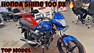 Honda Shine 100 Dx Top Model Full Detailed Review 2026 🔥| Honda Shine 100 Dx 