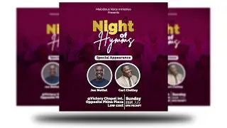How to Create a Church  Event Flyer (Night of Hymns) in Photoshop