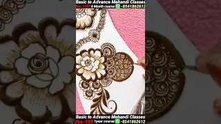 Rose + circle flower pattern mehndi designs art // new stylish wedding mehndi designs 2026 #mehndi