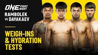 🔴 [Live in HD] ONE Fight Night 39: Rambolek vs. Dayakaev | Weigh-ins & Hydration Tests