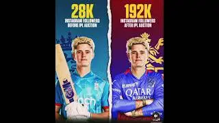 Jacob Bethell [ 28k to 192k 🔥 ] Rcb Fans Power l #ipl #shorts #ipl2025 #rcb #cricketshorts #csk