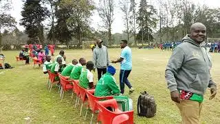 FEASSSA Games 2022 Boys' Handball match.1st half: Hospital Hill (Ke green jersey) vs Kilombero (Tz)