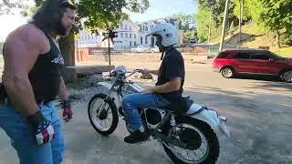 1975 Penton 250GS Hare Scrambler Aluminum Tank