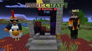 Postavili jsme nov&yacute; Port&aacute;l do Netheru!🔥🎲 @KirtapXD | Survival | OverWorld | Minecraft