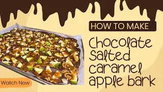 Best Chocolate Salted Caramel Apple Bark
