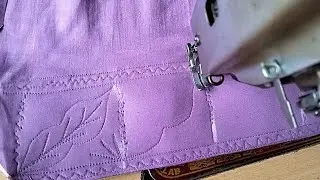 Poncha Design/पौंचा डिज़ाइन 🥰/How to make a Pent Mohri Design design #saminasilaiguidance #poncha