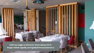 UV-C air disinfection lighting in Varoulko restaurant #uvc #uvclighting #disinfection