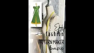 phiebhatique basic #fashion #pattern, Enbun's class 2nd design sewing part 03