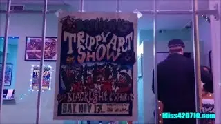Bob High's Trippy Black Light Art Show in Vancouver on Nov 17 2018